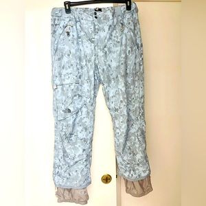 North Face Snow Ski Snowboard Insulated Women’s Pants Camo Print XL GUC …